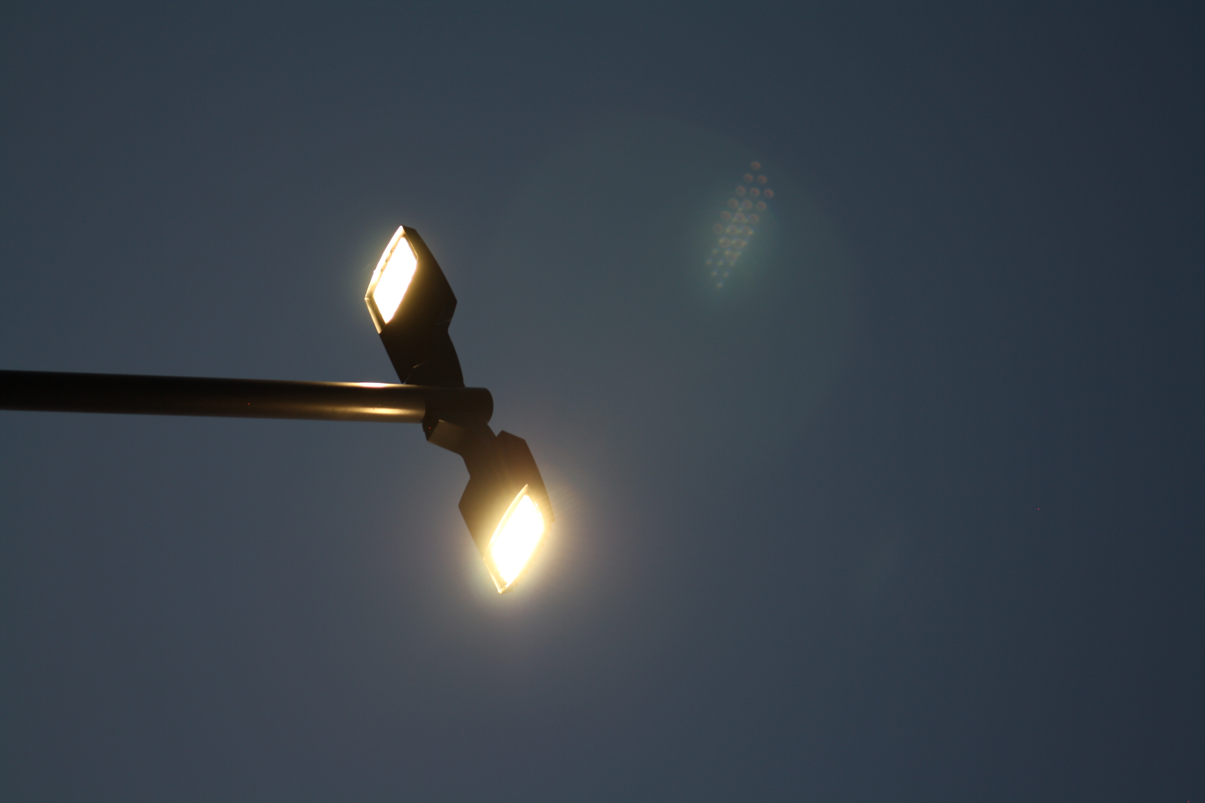 Nighttime bridge detail